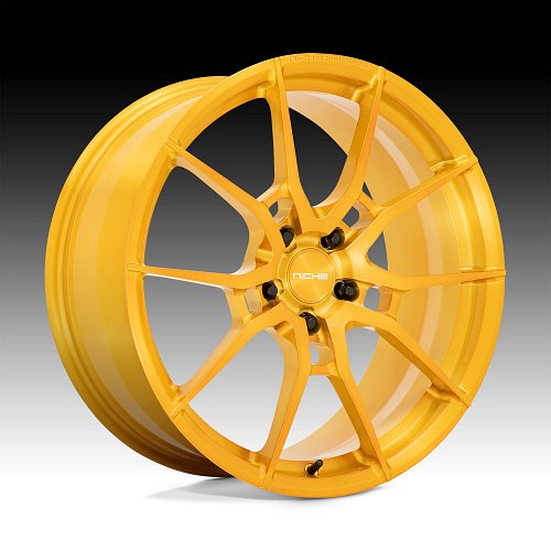 Niche Mono Kanan T112 Brushed Candy Gold Custom Wheels 1